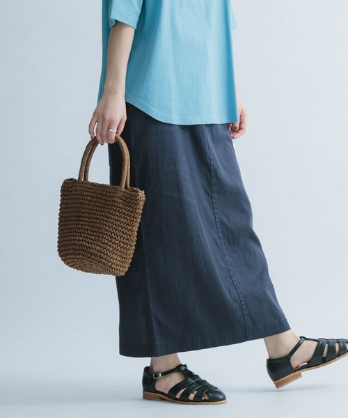 FORK&SPOON（フォークアンドスプーン）の「FORK&SPOON　カーゴストレートスカート（スカート・レディース・カーキ/ネイビー・1/2）」の13枚目の写真