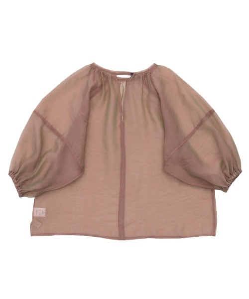 select MOCA(セレクトモカ)の「【ZOZO限定】シアーボリュームパフ袖2wayプルオーバー(シャツ/ブラウス・レディース・ブラック/ピンク/カーキブラウン/ライトベージュ・FREE)」の8枚目の写真