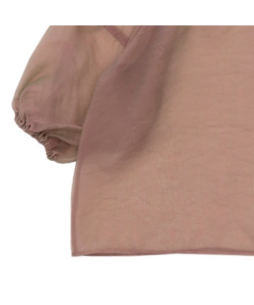 select MOCA(セレクトモカ)の「【ZOZO限定】シアーボリュームパフ袖2wayプルオーバー(シャツ/ブラウス・レディース・ブラック/ピンク/カーキブラウン/ライトベージュ・FREE)」の10枚目の写真