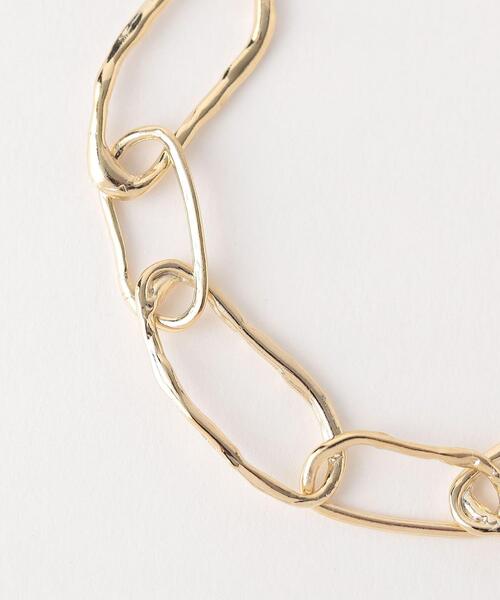 BEAUTY&YOUTH UNITED ARROWS（ビューティーアンドユースユナイテッドアローズ）の「タタキ ビッグ チェーン ブレスレット（ブレスレット・レディース・シルバー/ゴールド・FREE）」の4枚目の写真