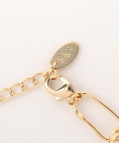 BEAUTY&YOUTH UNITED ARROWS（ビューティーアンドユースユナイテッドアローズ）の「タタキ ビッグ チェーン ブレスレット（ブレスレット・レディース・シルバー/ゴールド・FREE）」の3枚目の写真