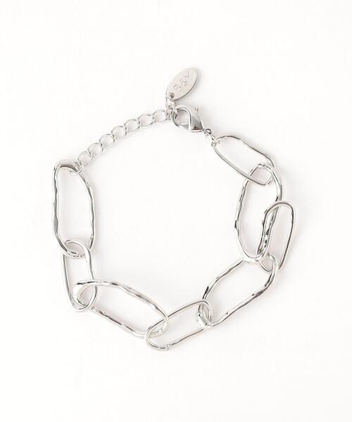 BEAUTY&YOUTH UNITED ARROWS（ビューティーアンドユースユナイテッドアローズ）の「タタキ ビッグ チェーン ブレスレット（ブレスレット・レディース・シルバー/ゴールド・FREE）」の6枚目の写真