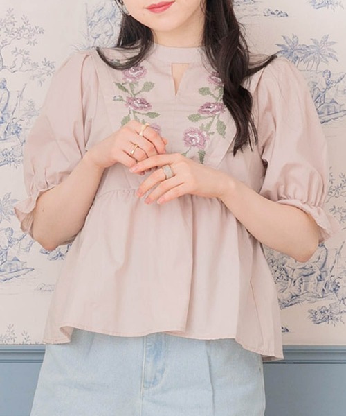 ブラウス シャツ ワイドスリーブパステルカラーシャツ EM25s021「EIGHTHMONTH」 レディース chuclla｜ワイドスリーブパステルカラーシャツ EM25s021