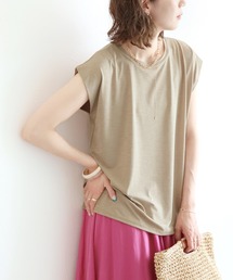 reca | フレンチスリーブスラブTシャツ(Tシャツ/カットソー)