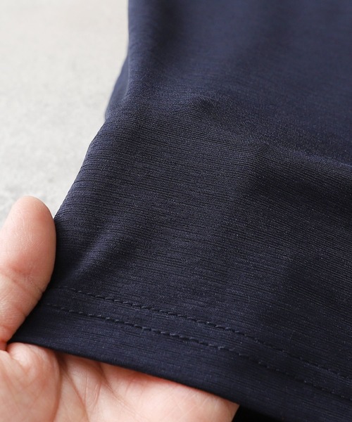 reca（レカ）の「フレンチスリーブスラブTシャツ（Tシャツ/カットソー・レディース・ブラック/ダークグリーン/ベージュ/ネイビー/オフホワイト/ピンク・FREE）」の21枚目の写真