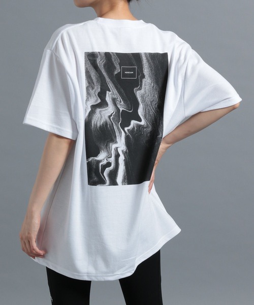 HEREIAM(ヘレイアム)の「【HEREIAM】吸水速乾&UNISEX/Fractal T(Tシャツ/カットソー・レディース・ホワイト/ブラック・FREE)」の1枚目の写真