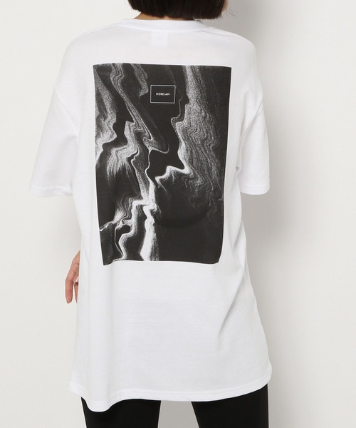 HEREIAM(ヘレイアム)の「【HEREIAM】吸水速乾&UNISEX/Fractal T(Tシャツ/カットソー・レディース・ホワイト/ブラック・FREE)」の6枚目の写真