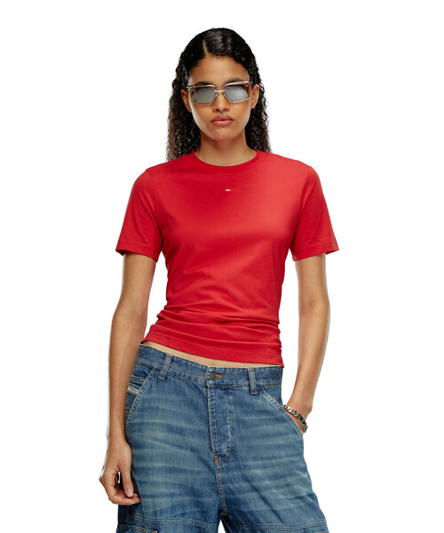 DIESEL(ディーゼル)の「レディース Tシャツ レギュラーフィット(Tシャツ/カットソー・レディース・ホワイト/ブラック/オレンジ系その他・LARGE/SMALL/X-LARGE/MEDIUM)」の3枚目の写真