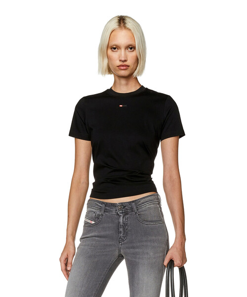 DIESEL(ディーゼル)の「レディース Tシャツ レギュラーフィット(Tシャツ/カットソー・レディース・ホワイト/ブラック/オレンジ系その他・LARGE/SMALL/X-LARGE/MEDIUM)」の2枚目の写真