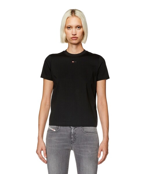 DIESEL(ディーゼル)の「レディース Tシャツ レギュラーフィット(Tシャツ/カットソー・レディース・ホワイト/ブラック/オレンジ系その他・LARGE/SMALL/X-LARGE/MEDIUM)」の4枚目の写真