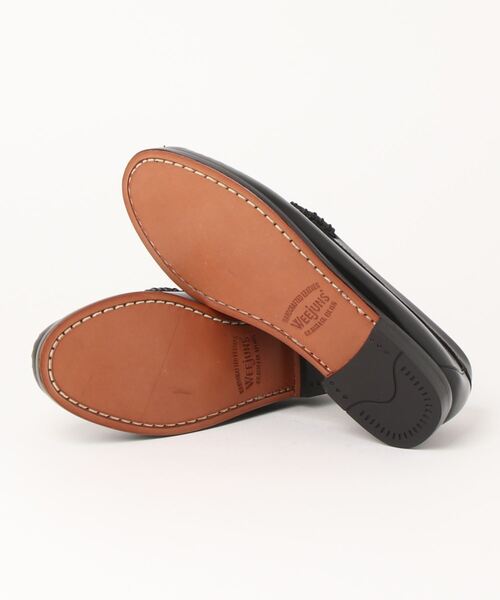 BASS（バス）の「G.H.BASS (ジーエイチバス) / レザーコインローファー PENNY WOMEN レディースサイズ（ローファー・レディース・ブラック/ワイン・6.5/7/7.5/6）」の5枚目の写真