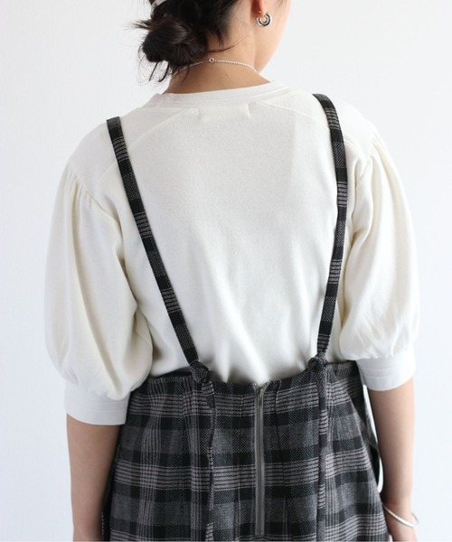 cepo（セポ）の「ダークチェックキャミワンピース（ジャンパースカート・レディース・ブラック・M）」の13枚目の写真