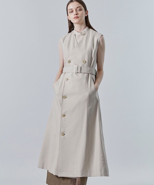 city（シティ）の「【CITY】コンバーティブルロングジレOP（ワンピース・レディース・ベージュ/ネイビー/カーキ・1/2）」の4枚目の写真