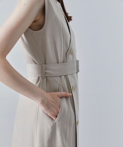 city（シティ）の「【CITY】コンバーティブルロングジレOP（ワンピース・レディース・ベージュ/ネイビー/カーキ・1/2）」の11枚目の写真