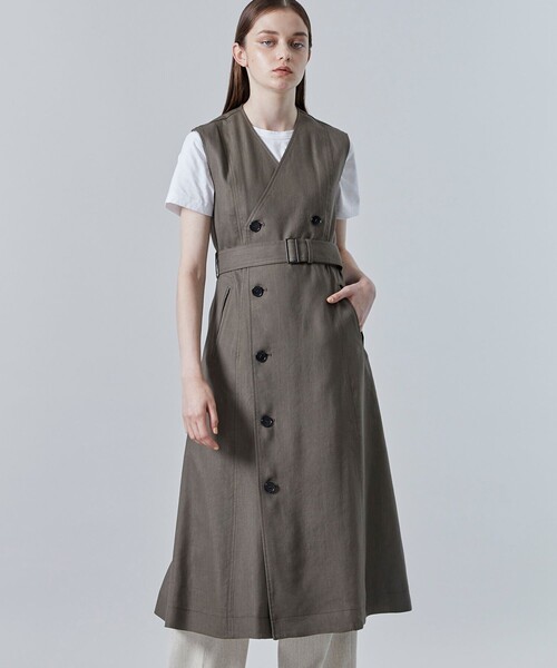 city（シティ）の「【CITY】コンバーティブルロングジレOP（ワンピース・レディース・ベージュ/ネイビー/カーキ・1/2）」の16枚目の写真