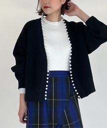 PICCIN | 襟パール付きボリュームカーディガン(カーディガン/ボレロ)