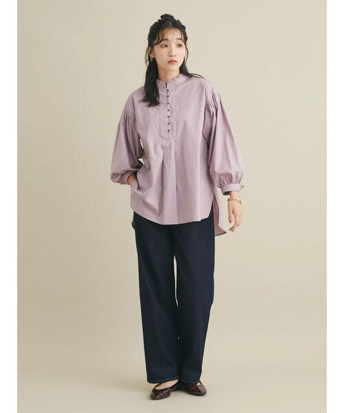 CRAFT STANDARD BOUTIQUE(クラフトスタンダードブティック)の「ピコカットフリルブラウス *◆(シャツ/ブラウス・レディース・ボルドー/マスタード/ブラウン/パープル/カーキ・FREE)」の17枚目の写真