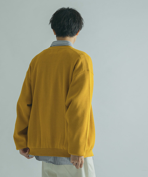 FORK&SPOON(フォークアンドスプーン)の「『ユニセックス』FORK&SPOON WジャガードVネックカーディガン(カーディガン/ボレロ・メンズ・マスタード/グリーン/チャコールグレー・5/4)」の7枚目の写真