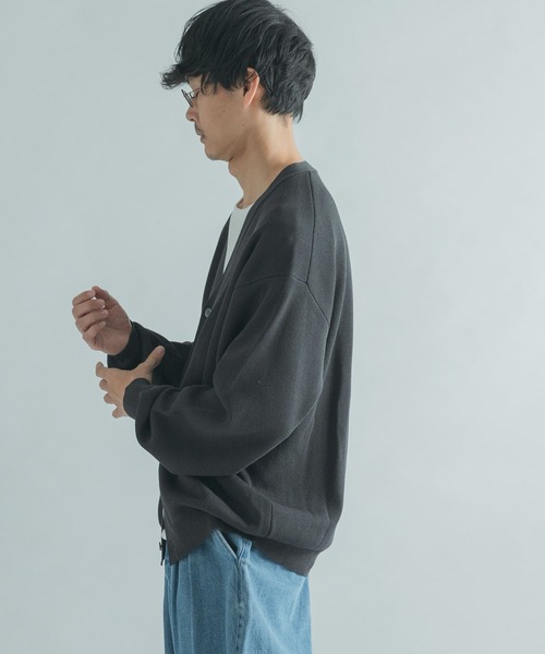 FORK&SPOON(フォークアンドスプーン)の「『ユニセックス』FORK&SPOON WジャガードVネックカーディガン(カーディガン/ボレロ・メンズ・マスタード/グリーン/チャコールグレー・5/4)」の12枚目の写真