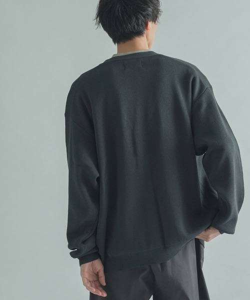 FORK&SPOON(フォークアンドスプーン)の「『ユニセックス』FORK&SPOON WジャガードVネックカーディガン(カーディガン/ボレロ・メンズ・マスタード/グリーン/チャコールグレー・5/4)」の18枚目の写真