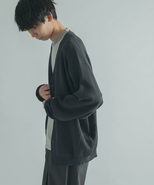 FORK&SPOON(フォークアンドスプーン)の「『ユニセックス』FORK&SPOON WジャガードVネックカーディガン(カーディガン/ボレロ・メンズ・マスタード/グリーン/チャコールグレー・5/4)」の19枚目の写真