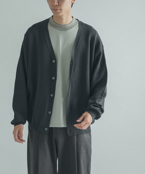 FORK&SPOON(フォークアンドスプーン)の「『ユニセックス』FORK&SPOON WジャガードVネックカーディガン(カーディガン/ボレロ・メンズ・マスタード/グリーン/チャコールグレー・5/4)」の20枚目の写真