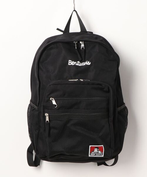BEN DAVIS(ベンデイビス)の「BENDAVIS/ベンデイビス/メッシュポケットディパック(トートバッグ・メンズ・ブラック/イエロー・F)」の2枚目の写真