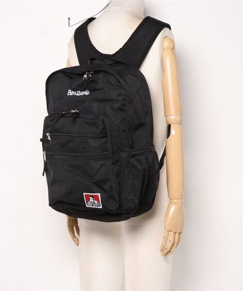 BEN DAVIS(ベンデイビス)の「BENDAVIS/ベンデイビス/メッシュポケットディパック(トートバッグ・メンズ・ブラック/イエロー・F)」の6枚目の写真