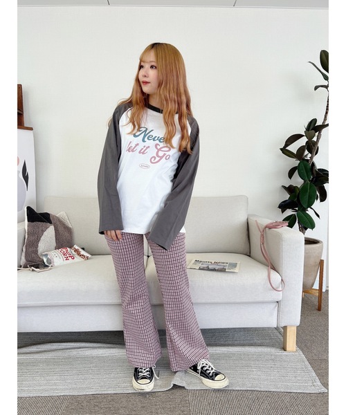 JUMELLE（ジュメロ）の「リブチェックパンツ（その他パンツ・レディース・ネイビー/ピンク・SMALL/MEDIUM）」の5枚目の写真