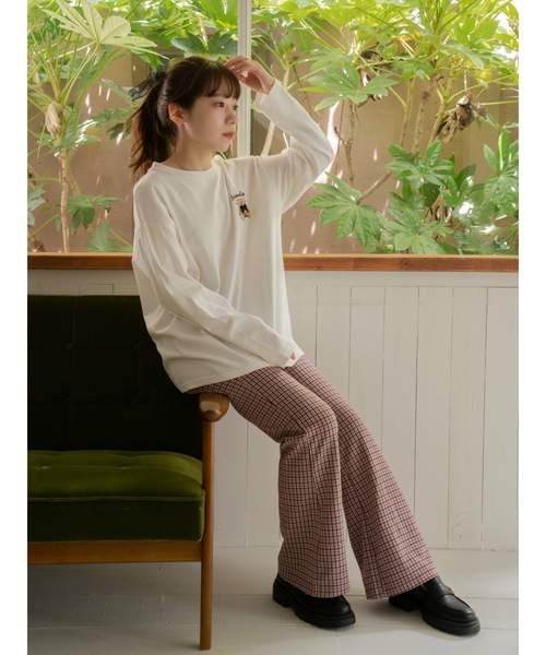 JUMELLE（ジュメロ）の「リブチェックパンツ（その他パンツ・レディース・ネイビー/ピンク・SMALL/MEDIUM）」の11枚目の写真