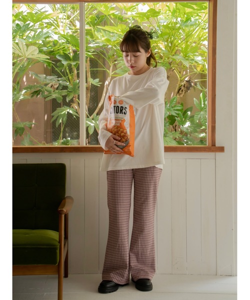 JUMELLE（ジュメロ）の「リブチェックパンツ（その他パンツ・レディース・ネイビー/ピンク・SMALL/MEDIUM）」の15枚目の写真
