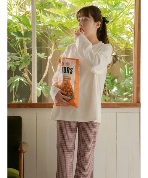 JUMELLE（ジュメロ）の「リブチェックパンツ（その他パンツ・レディース・ネイビー/ピンク・SMALL/MEDIUM）」の16枚目の写真