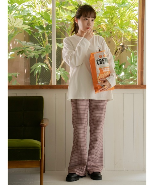 JUMELLE（ジュメロ）の「リブチェックパンツ（その他パンツ・レディース・ネイビー/ピンク・SMALL/MEDIUM）」の17枚目の写真