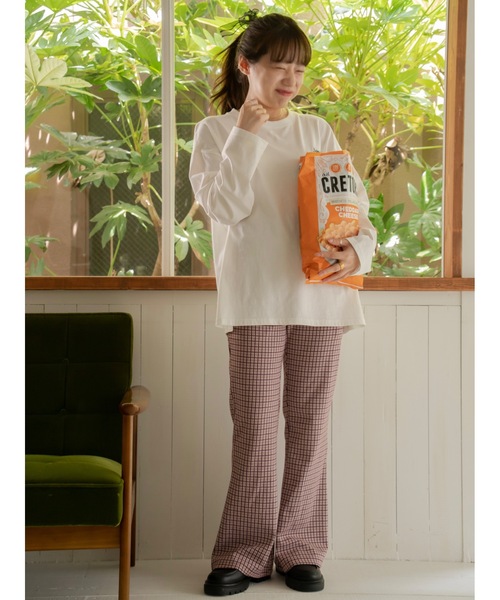 JUMELLE（ジュメロ）の「リブチェックパンツ（その他パンツ・レディース・ネイビー/ピンク・SMALL/MEDIUM）」の18枚目の写真