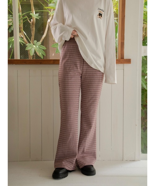 JUMELLE（ジュメロ）の「リブチェックパンツ（その他パンツ・レディース・ネイビー/ピンク・SMALL/MEDIUM）」の19枚目の写真