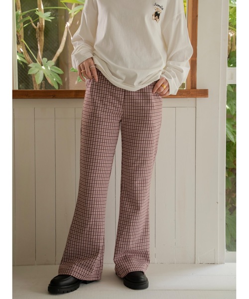 JUMELLE（ジュメロ）の「リブチェックパンツ（その他パンツ・レディース・ネイビー/ピンク・SMALL/MEDIUM）」の20枚目の写真