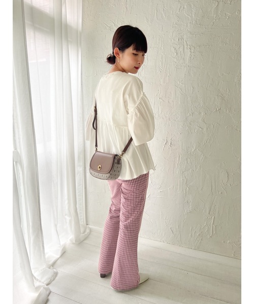 JUMELLE（ジュメロ）の「リブチェックパンツ（その他パンツ・レディース・ネイビー/ピンク・SMALL/MEDIUM）」の22枚目の写真