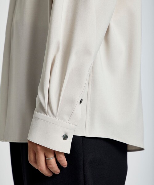 city(シティ)の「TWO COLOR LONG SLEEVE SHIRT/バイカラーリラックスシャツ(シャツ/ブラウス・メンズ・ライトグレー/ネイビー・1/2/3)」の9枚目の写真