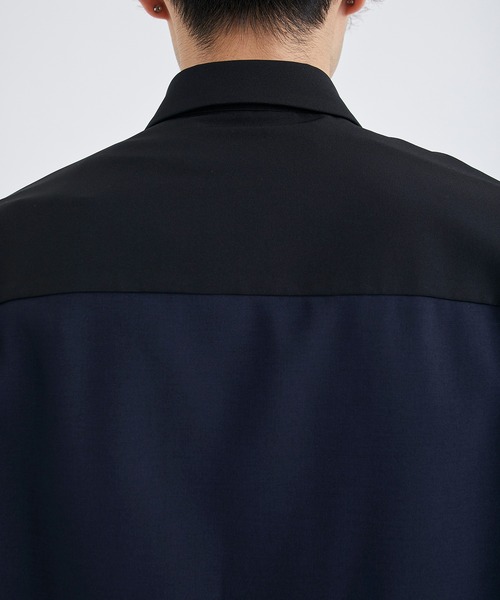 city(シティ)の「TWO COLOR LONG SLEEVE SHIRT/バイカラーリラックスシャツ(シャツ/ブラウス・メンズ・ライトグレー/ネイビー・1/2/3)」の22枚目の写真