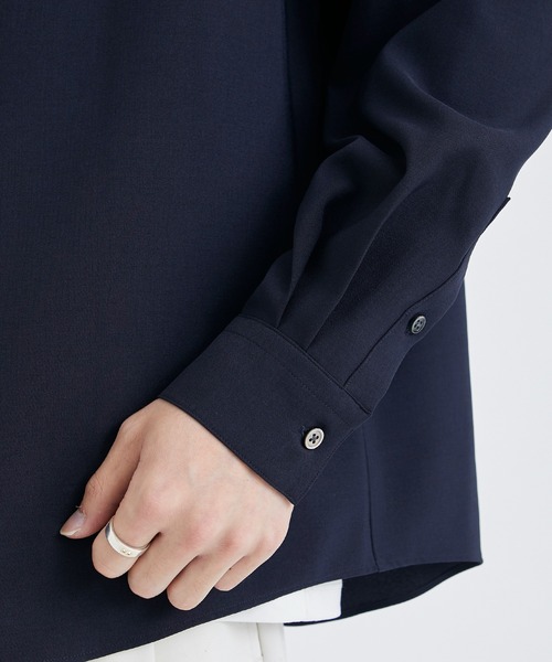 city(シティ)の「TWO COLOR LONG SLEEVE SHIRT/バイカラーリラックスシャツ(シャツ/ブラウス・メンズ・ライトグレー/ネイビー・1/2/3)」の19枚目の写真