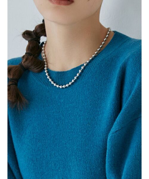 MURUA（ムルーア）の「ボールチェーンネックレス（ネックレス・レディース・シルバー/ゴールド・FREE）」の3枚目の写真