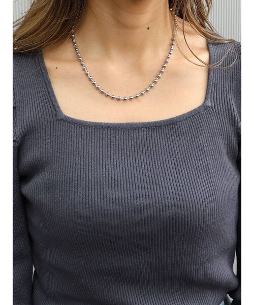 MURUA（ムルーア）の「ボールチェーンネックレス（ネックレス・レディース・シルバー/ゴールド・FREE）」の13枚目の写真