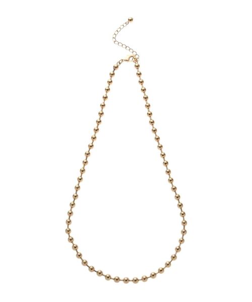 MURUA（ムルーア）の「ボールチェーンネックレス（ネックレス・レディース・シルバー/ゴールド・FREE）」の4枚目の写真