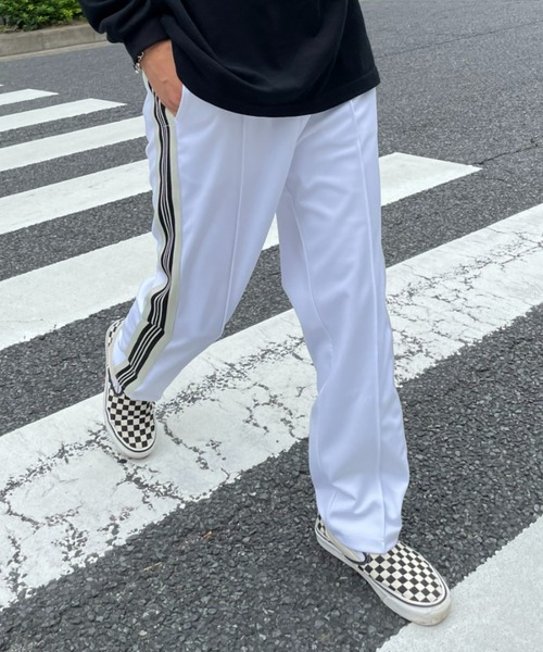 CIAOPANIC（チャオパニック）の「ライントラックパンツ（その他パンツ・メンズ・ホワイト/ブラック/バーガンディー・MEDIUM/LARGE）」の7枚目の写真