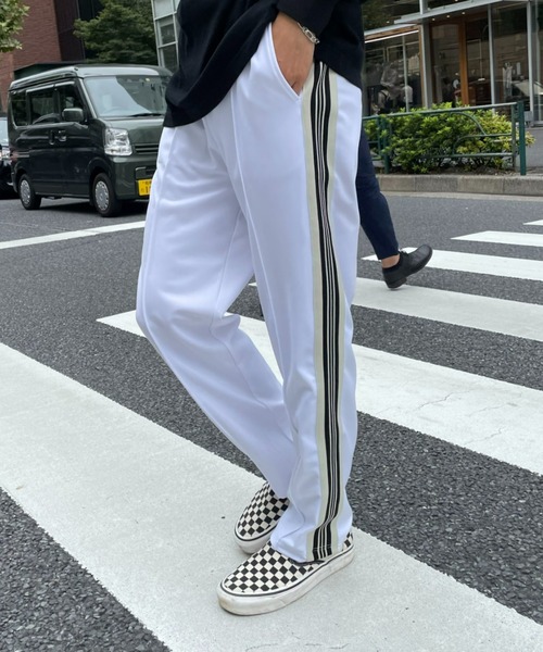 CIAOPANIC（チャオパニック）の「ライントラックパンツ（その他パンツ・メンズ・ホワイト/ブラック/バーガンディー・MEDIUM/LARGE）」の9枚目の写真