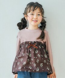 apres les cours | WEB限定 ワッフルドッキングフレアTシャツ(Tシャツ/カットソー)