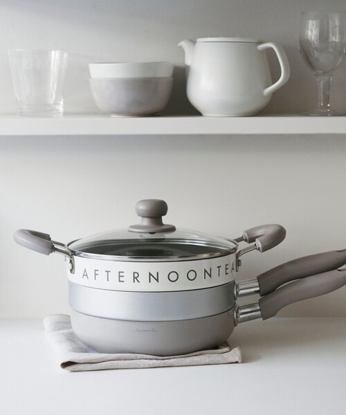 Afternoon Tea（アフタヌーンティー）の「ロゴワークスフライパン＆鍋 3点セット（鍋/フライパン・レディース・マルチ・ONE SIZE）」の2枚目の写真