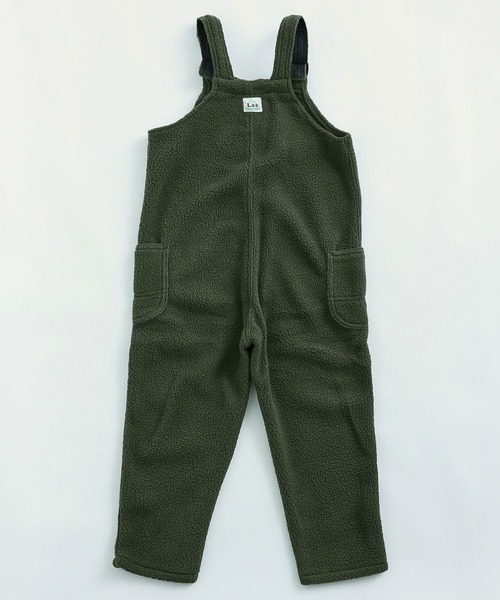 Lee(リー)の「Lee/リー FLEECE OVERALLS フリースオーバーオール(サロペット/オーバーオール・キッズ・アイボリー/オリーブ/ブラック・120/150/110/100/140/130)」の5枚目の写真