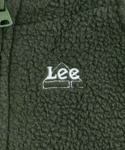 Lee(リー)の「Lee/リー FLEECE OVERALLS フリースオーバーオール(サロペット/オーバーオール・キッズ・アイボリー/オリーブ/ブラック・120/150/110/100/140/130)」の7枚目の写真