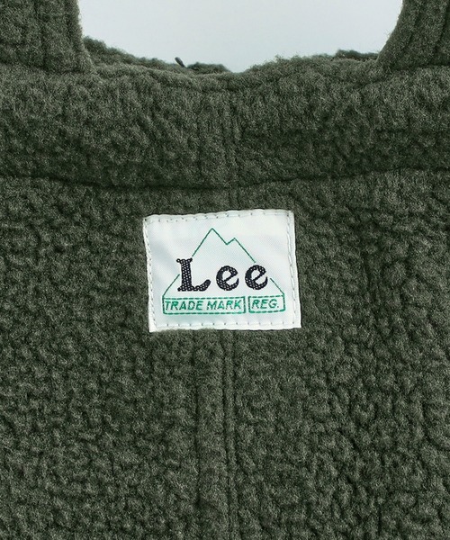 Lee(リー)の「Lee/リー FLEECE OVERALLS フリースオーバーオール(サロペット/オーバーオール・キッズ・アイボリー/オリーブ/ブラック・120/150/110/100/140/130)」の8枚目の写真